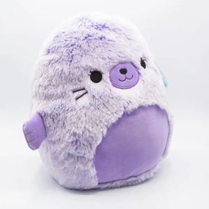 Squishmallows 12" FuzzAMallows Ellen The Purple Seal